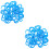 100Pcs Blue Plastic Water Filter Locking Clips for Home Use Leak-Free 8