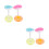 8 Pcs Inflatable Cup Holders For Pool Float Drink Cartoons 6