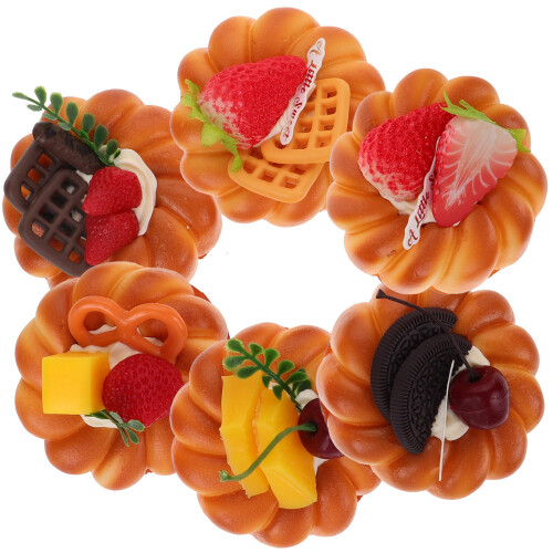 4sets Simulation Bread Model Fake Bread Prop Lifelike Model Prop For Display Showcase Food 1