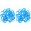 100Pcs Blue Plastic Water Filter Locking Clips for Home Use Leak-Free 4
