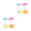 8 Pcs Inflatable Cup Holders For Pool Float Drink Cartoons 8