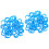 100Pcs Blue Plastic Water Filter Locking Clips for Home Use Leak-Free 6