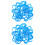 100Pcs Blue Plastic Water Filter Locking Clips for Home Use Leak-Free 7