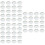60Stk Stabile -Untersetzer Kunststoff Transparent 7