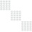 60Stk Stabile -Untersetzer Kunststoff Transparent 9