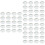 60Stk Stabile -Untersetzer Kunststoff Transparent 6