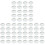 60Stk Stabile -Untersetzer Kunststoff Transparent 2
