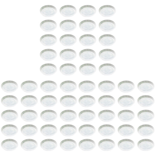 60Stk Stabile -Untersetzer Kunststoff Transparent 1