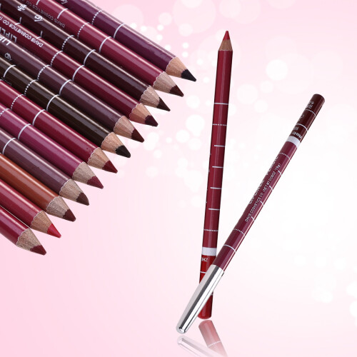12Pcs Women'S Waterproof Lip Liner Pencil Set 1