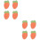 8Pcs Orange Antifreeze Face Stickers Cotton Windproof Winter Protector 8