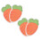 8Pcs Orange Antifreeze Face Stickers Cotton Windproof Winter Protector 3