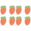 8Pcs Orange Antifreeze Face Stickers Cotton Windproof Winter Protector 4