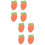 8Pcs Orange Antifreeze Face Stickers Cotton Windproof Winter Protector 9