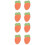 8Pcs Orange Antifreeze Face Stickers Cotton Windproof Winter Protector 7