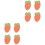8Pcs Orange Antifreeze Face Stickers Cotton Windproof Winter Protector 5