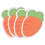 8Pcs Orange Antifreeze Face Stickers Cotton Windproof Winter Protector 2