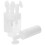 12Pièces Brosse Exfoliante Blanche Flacon Pratique 11