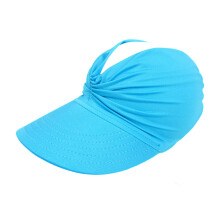 4Pcs Kids Sun Visor Cap Sky-Blue Breathable Nylon Summer Outdoor Hat