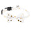 2pcs Cat Collar White The Dog Leopard Print Cotton Polyester 1