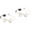 2pcs Cat Collar White The Dog Leopard Print Cotton Polyester 4