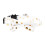 2pcs Cat Collar White The Dog Leopard Print Cotton Polyester 11