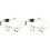 2pcs Cat Collar White The Dog Leopard Print Cotton Polyester 2