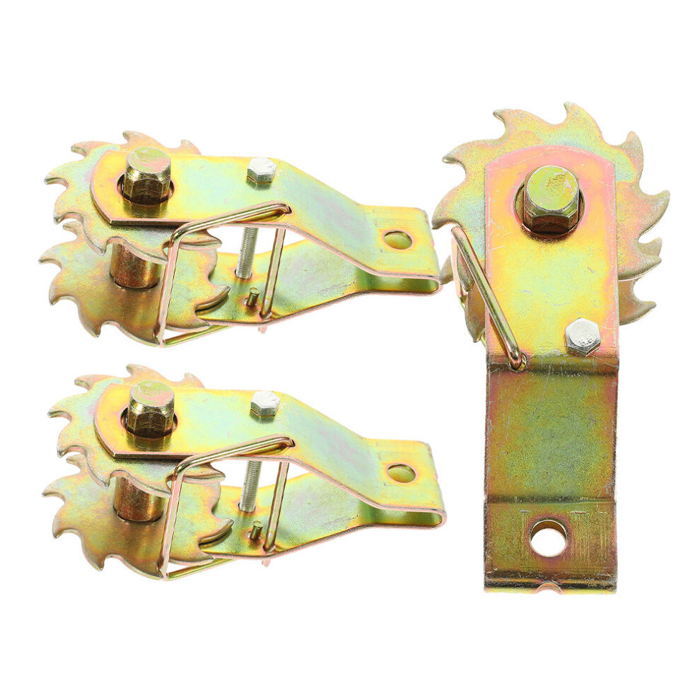 3 Pcs Wire Tensioner Ratchet Rope Picket Fence Fences Golden 3631019823631