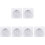 6 Pcs Lift Hinge Table Legs Dining Table Iron White 2