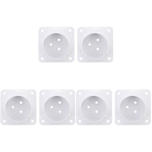 6 Pcs Lift Hinge Table Legs Dining Table Iron White 1