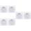 6 Pcs Lift Hinge Table Legs Dining Table Iron White 7