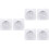 6 Pcs Lift Hinge Table Legs Dining Table Iron White 6