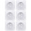 6 Pcs Lift Hinge Table Legs Dining Table Iron White 8