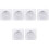 6 Pcs Lift Hinge Table Legs Dining Table Iron White 3