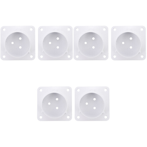 6 Pcs Lift Hinge Table Legs Dining Table Iron White 2