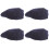 4Pcs Comfortable Denim Chef Caps Kitchen Serving and Cooking Hats 7
