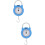 2Pcs Handheld Bag Weighing Scale for Travel Lightweight Durable Hook 9