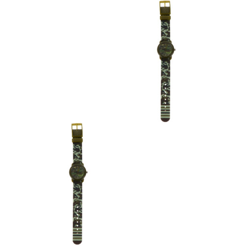 2 Pcs Watch Decorate Cartoon Child Quartz 2