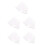 10 Pcs Acrylic Clay Roll Board Polymer Clay Plate Round Corner 4