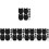 5 Sets Backpack Buckle Black Thicken Plastic Button 7