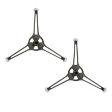 6Pcs Microwave Oven Glass Plate Stand Black Turntable Holder