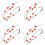 4Pcs Assorted Beaded Phone Hanging Wrist Strap Decorative Mobile Charm 5