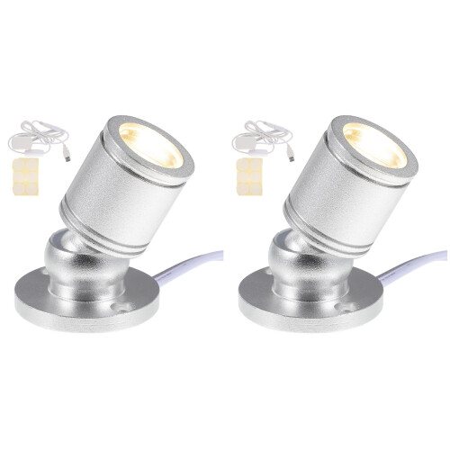 2 Sets Display Lighting Ceiling Spotlights Jewelry Showcase Indoor 1