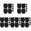 5 Sets Backpack Buckle Black Thicken Plastic Button 4