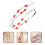4Pcs Assorted Beaded Phone Hanging Wrist Strap Decorative Mobile Charm 9