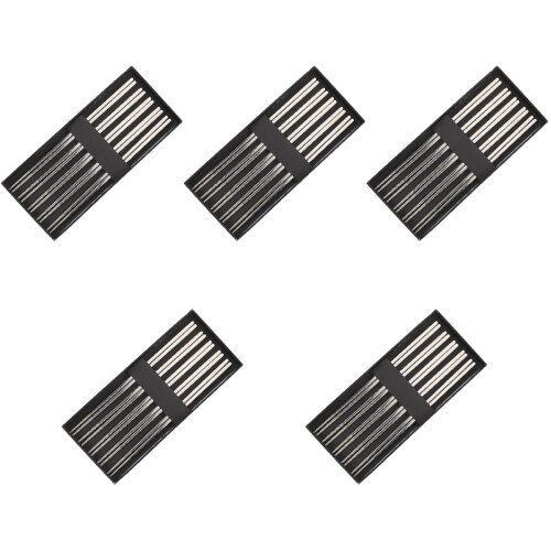 5 Pieces Chopsticks Stainless Steel Utensils Restaurant Tableware 2