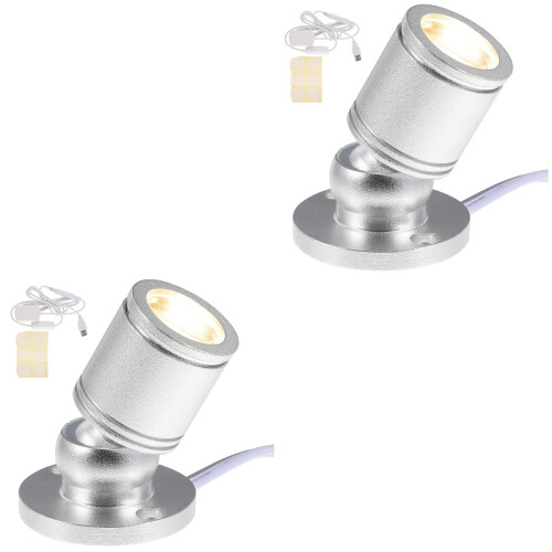 2 Sets Display Lighting Ceiling Spotlights Jewelry Showcase Indoor 2