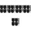 5 Sets Backpack Buckle Black Thicken Plastic Button 6