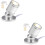 2 Sets Display Lighting Ceiling Spotlights Jewelry Showcase Indoor 6