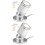 2 Sets Display Lighting Ceiling Spotlights Jewelry Showcase Indoor 5