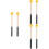 3Pairs Practical Wooden Marimba Hammer Durable Instrument Sticks 6